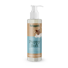 Twiggels Puppy Soft shampoo bottle on a white background